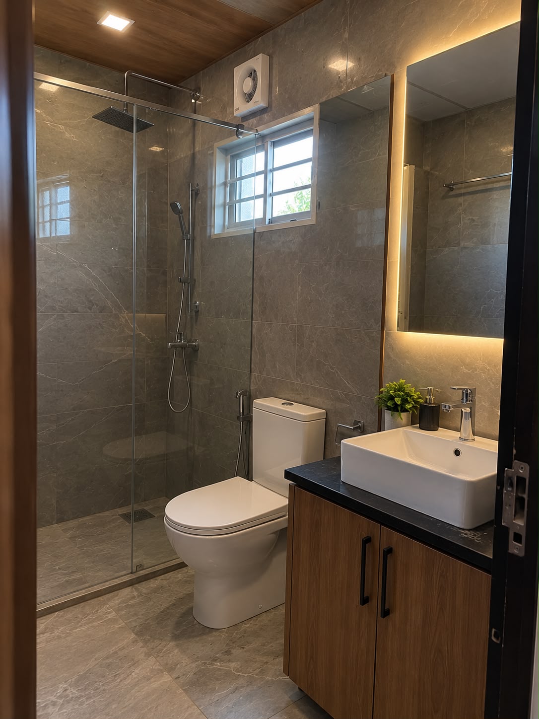 2BHK Farmhouse Washroom Interior